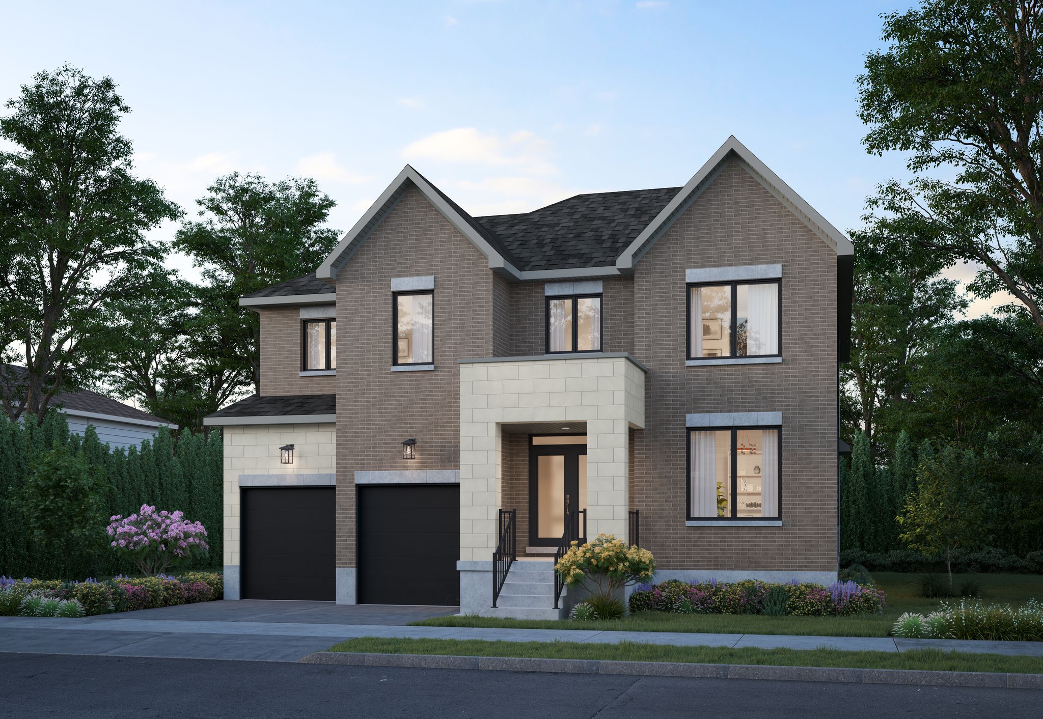 The Riviera EC Elevation M Rendering