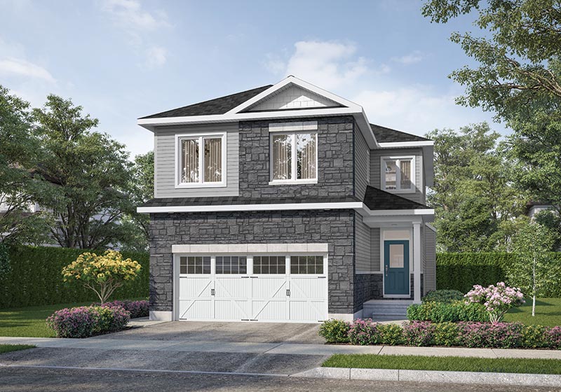 The Ashton 3-14 Elevation B Rendering