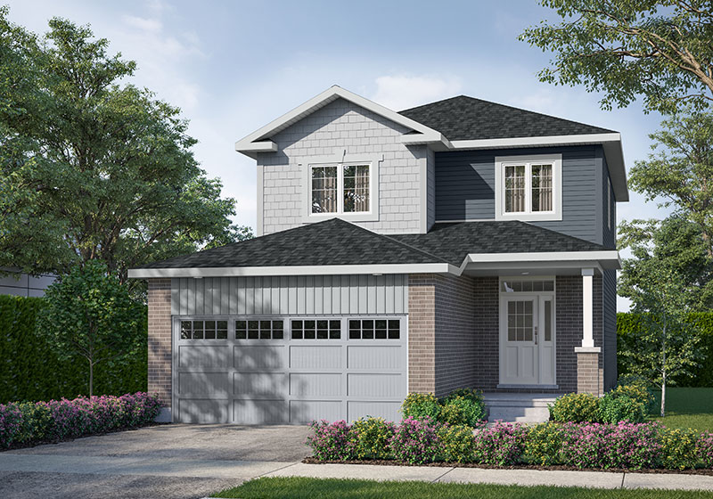 The Hamilton 25 Elevation B Rendering
